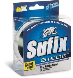 Sufix Siege Smoke Green Monofilament Line