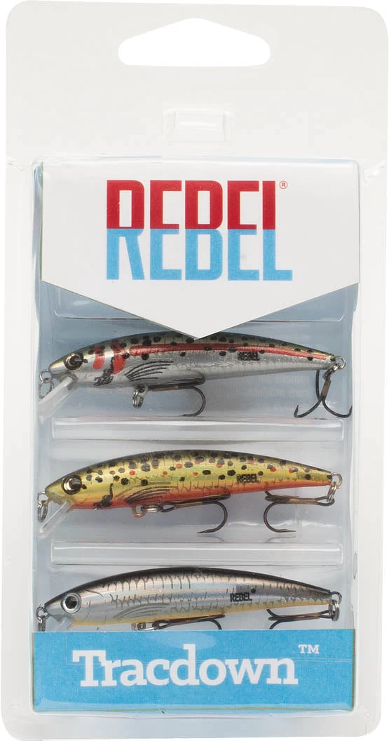Rebel Tracdown Minnow 3-Piece Variety Pack