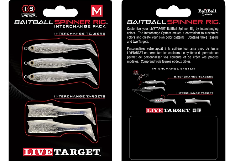 LIVETARGET BaitBall SR Interchange Pack Umbrella Rig Parts - Image 16