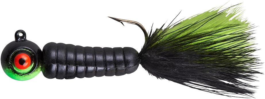 Lindy Fuzz-E-Grub Pre-Rigged Hair Tail Soft Grub 2 Pack