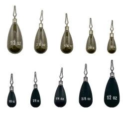 Departure Outdoors Tungsten Tear Drop Shot Weights