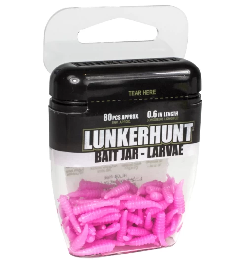 Lunkerhunt Larvae Bait Jar 1/3 Oz.